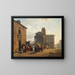 An outdoor auction in a village square - Nicolas-Antoine Taunay — framed artwork on a wall
