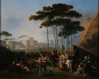 Village Dances - Nicolas-Antoine Taunay — artwork view