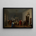 The billiard room - Nicolas-Antoine Taunay — framed artwork on a wall
