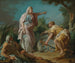 Aethra showing her son Theseus the place where her father had hidden his weapons - Nicolas-Guy Brenet — artwork view