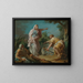 Aethra showing her son Theseus the place where her father had hidden his weapons - Nicolas-Guy Brenet — framed artwork on a wall