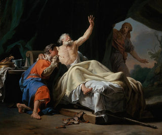 Isaac blessing Jacob - Nicolas-Guy Brenet — artwork view