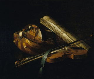 Still life with musical instruments - Nicolas-Henri Jeaurat de Bertry — artwork view