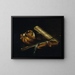 Still life with musical instruments - Nicolas-Henri Jeaurat de Bertry — framed artwork on a wall