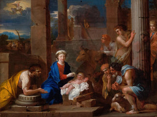 L'Adoration des bergers - Nicolas-Pierre Loir — artwork view