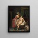 The Bath - Nicolas-René Jollain — framed artwork on a wall