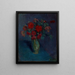 Bouquet de fleurs - Nicolas Alexandrovitch Tarkhoff — framed artwork on a wall