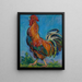 The singing rooster - Nicolas Alexandrovitch Tarkhoff — framed artwork on a wall