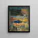 A nocturnal celebration Mange Place du Mne - Nicolas Alexandrovitch Tarkhoff — framed artwork on a wall