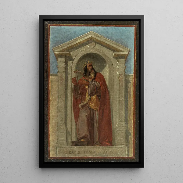David, King of Israel - Nicolas Auguste Hesse — framed artwork on a wall