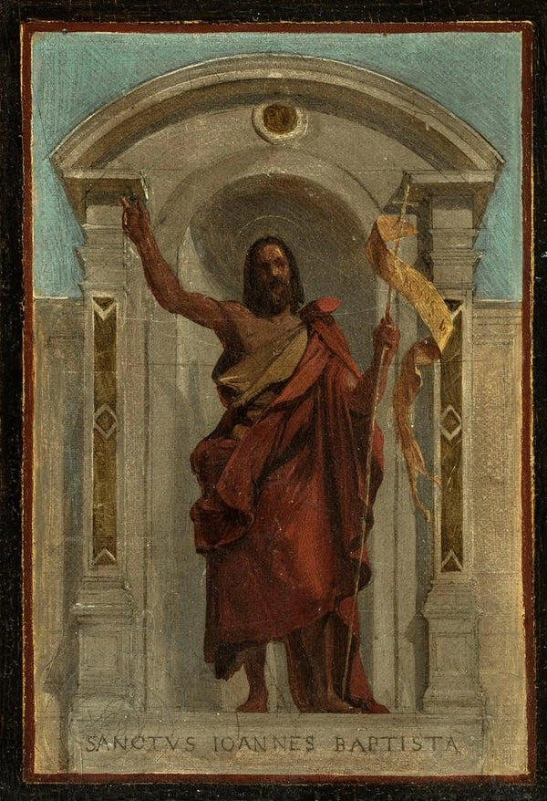 Saint Jean-Baptiste - Nicolas Auguste Hesse — framed artwork on a wall