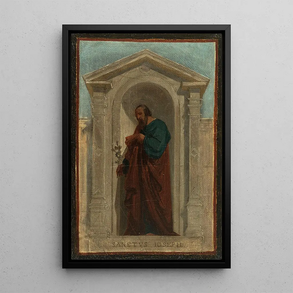 Saint Joseph - Nicolas Auguste Hesse — framed artwork on a wall
