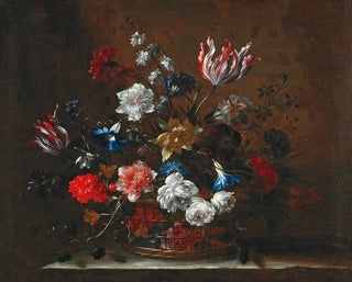 Flowers in a Basket - Nicolas Baudesson — artwork view