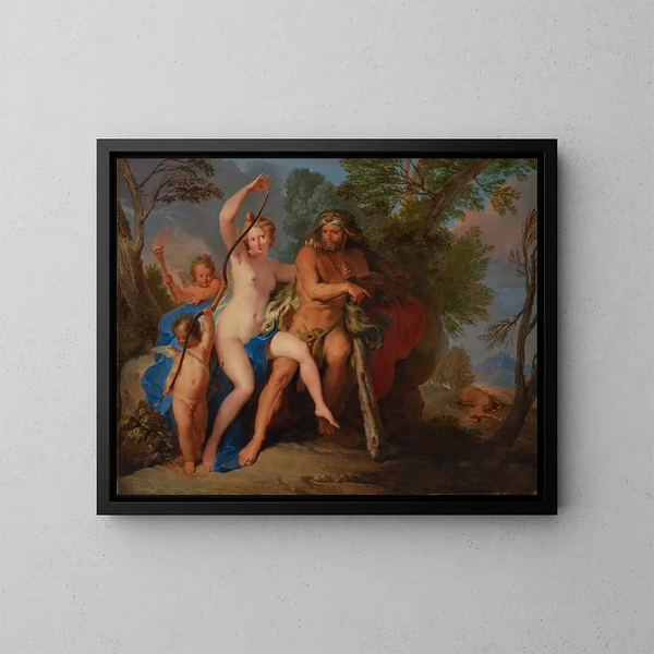 Hercules and Dejanira - Nicolas Bertin — framed artwork on a wall