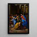 Christ Chasing the Merchants from the Temple - Nicolas Colombel — framed artwork on a wall