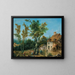 Landscape with a Farm - Nicolas Jacques Julliard — framed artwork on a wall