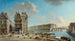 La Grève, l'île Saint-Louis et le pont Rouge vus de la place de la Grève - Nicolas Jean-Baptiste Raguenet — artwork view