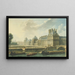 The Palais des Tuileries seen from the Quai d'Orsay - Nicolas Jean-Baptiste Raguenet — framed artwork on a wall