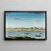 The Port Saint-Bernard seen from the Arsenal - Nicolas Jean-Baptiste Raguenet — framed artwork on a wall