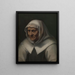 Portrait of an Old Woman - Nicolas Lagneau — framed artwork on a wall