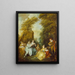 A flirtatious conversation Flirtatious conversation - Nicolas Lancret — framed artwork on a wall