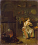 A young woman in a kitchen - Nicolas Lancret — artwork view