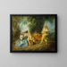 A scene from an Italian comedy - Nicolas Lancret — framed artwork on a wall