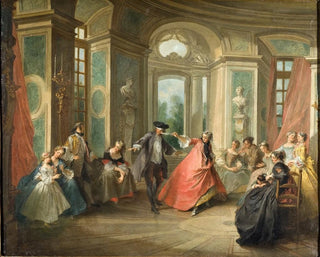 The game of the scarf - Nicolas Lancret — artwork view
