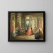 The game of the scarf - Nicolas Lancret — framed artwork on a wall