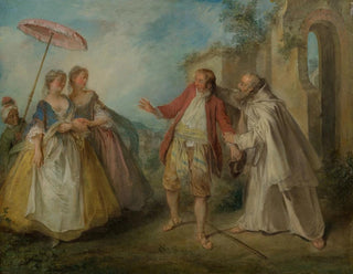 The geese of Brother Philippe - Nicolas Lancret — artwork view