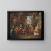 Children Playing Outdoors - Nicolas Lancret — framed artwork on a wall