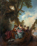 Love Declaration Painting - Nicolas Lancret — artwork view