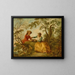 The Bird's Nest - Nicolas Lancret — framed artwork on a wall
