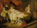 The little dog shaking money and gemstones - Nicolas Lancret — artwork view