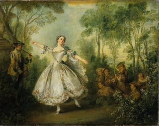 Mademoiselle de Camargo - Nicolas Lancret — artwork view