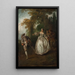 Outdoor Dance Painting - Nicolas Lancret — framed artwork on a wall