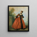 The Beautiful Greek La Belle Grecque - Nicolas Lancret — framed artwork on a wall