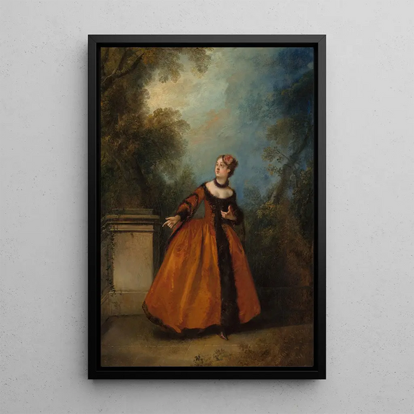 La Belle Grecque - Nicolas Lancret — framed artwork on a wall