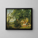 Les Attrapeurs d'oiseaux - Nicolas Lancret — framed artwork on a wall