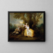L'oiseau captif - Nicolas Lancret — framed artwork on a wall