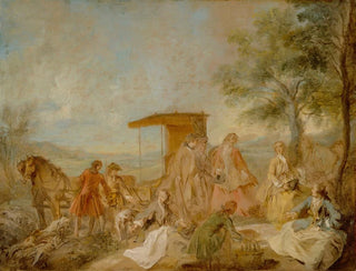 The Hunting Meal - Nicolas Lancret — artwork view