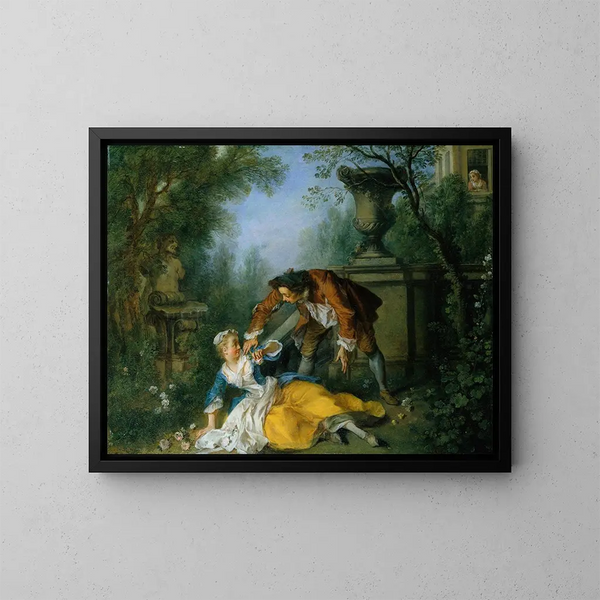The Justified Servant - Nicolas Lancret — framed artwork on a wall