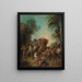 The tiger hunt - Nicolas Lancret — framed artwork on a wall