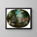 The Minuet - Nicolas Lancret — framed artwork on a wall