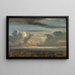 Study of the sky at sunset - Nicolas Louis Cabat — framed artwork on a wall