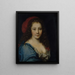 Portrait painting presumed of Armande Béjart circa 1640-1700 actress - Nicolas Mignard — framed artwork on a wall
