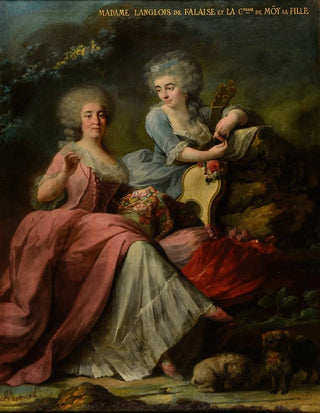 Nicolas Perseval - Madame Langlois de Falaise et sa fille la comtesse de Mo de Sons.webp