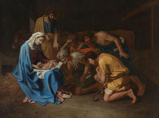Adoration of the Shepherds - Nicolas Poussin — artwork view