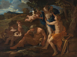 Apollo and Daphne - Nicolas Poussin — artwork view