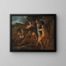 Apollo and Daphne - Nicolas Poussin — framed artwork on a wall